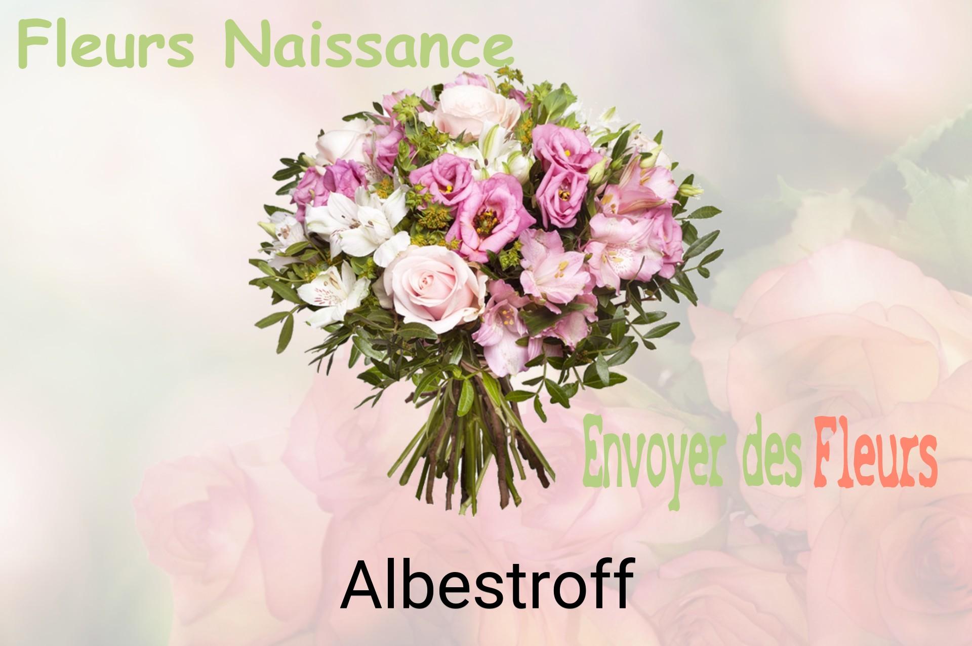 Bouquet de fleurs de naissance livré à Albestroff